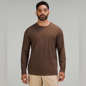 Lululemon Fundamental Long Sleeve Shirt in Dark Mocha